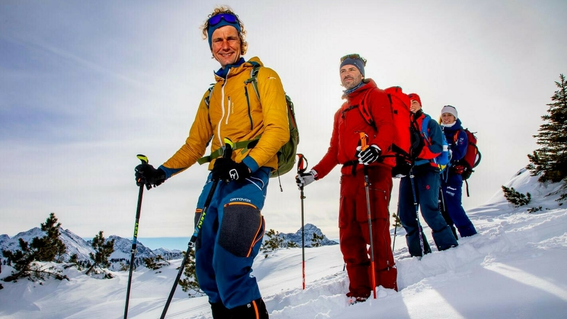 People on a ski tour