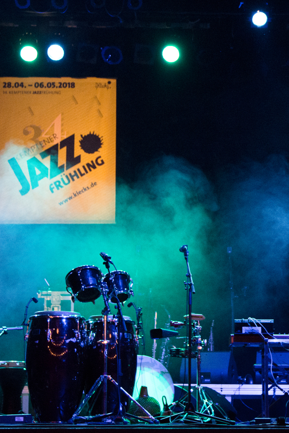 Leere Bühne auf dem Jazzfrühling Kempten ©KarlJena, Allgaeu-impressionen.com